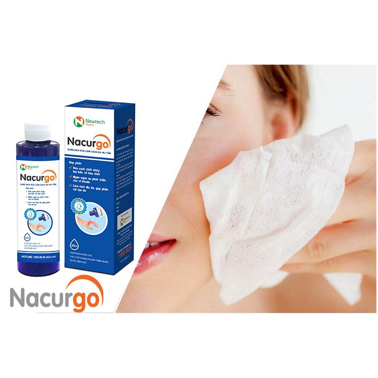 Dung dịch rửa, làm sạch da hư tổn Nacurgo (125 ml)