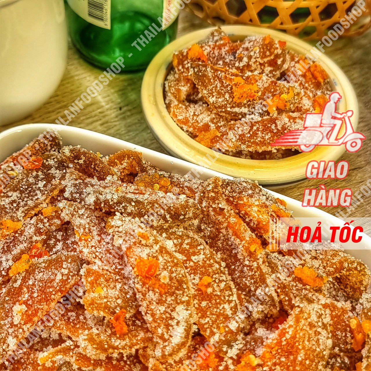 Mứt Cóc Cay Chẻ Lát - Lon 500gr