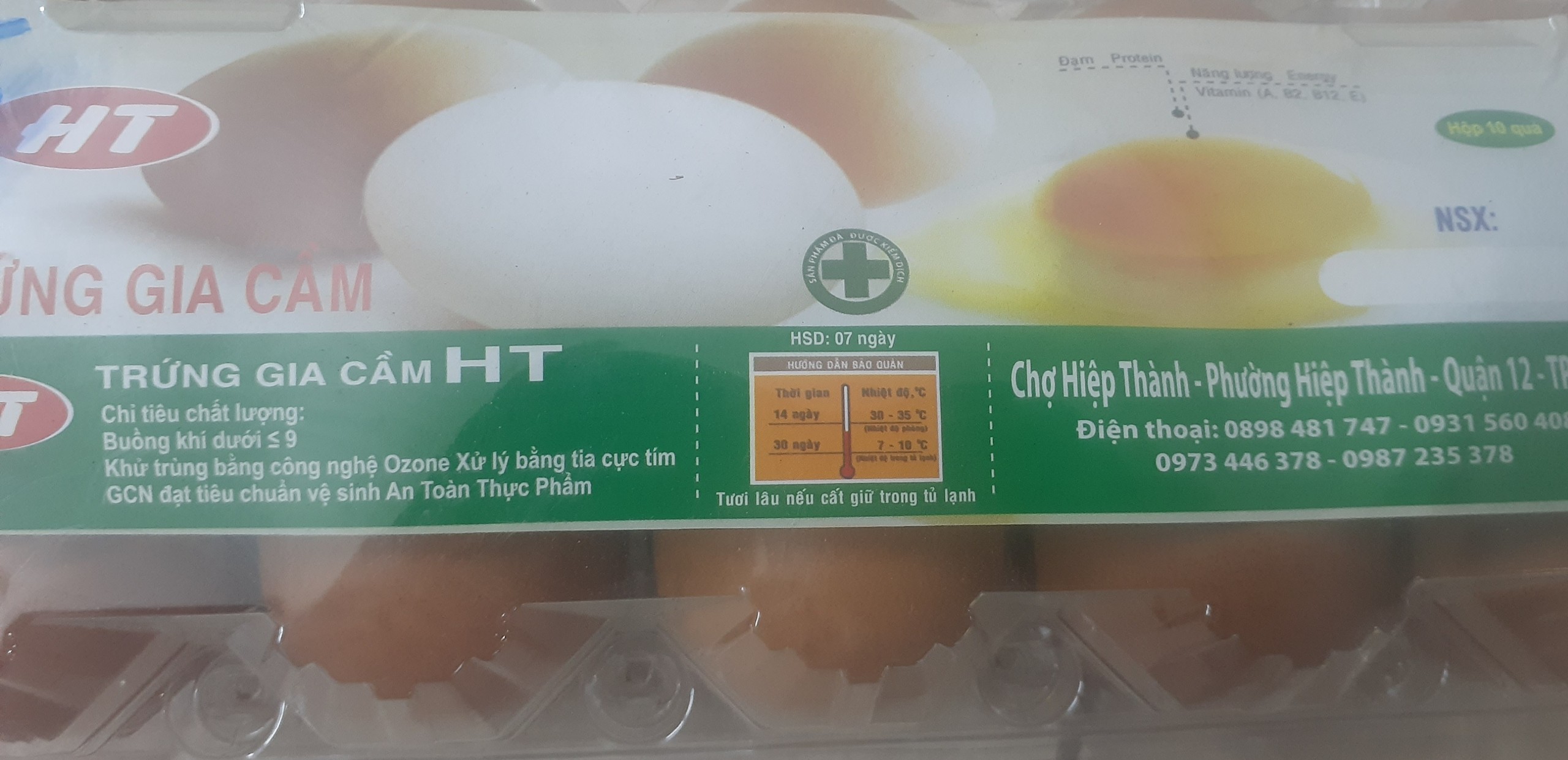 [HCM]Trứng Bắc Thảo HT Hộp 10 Qủa