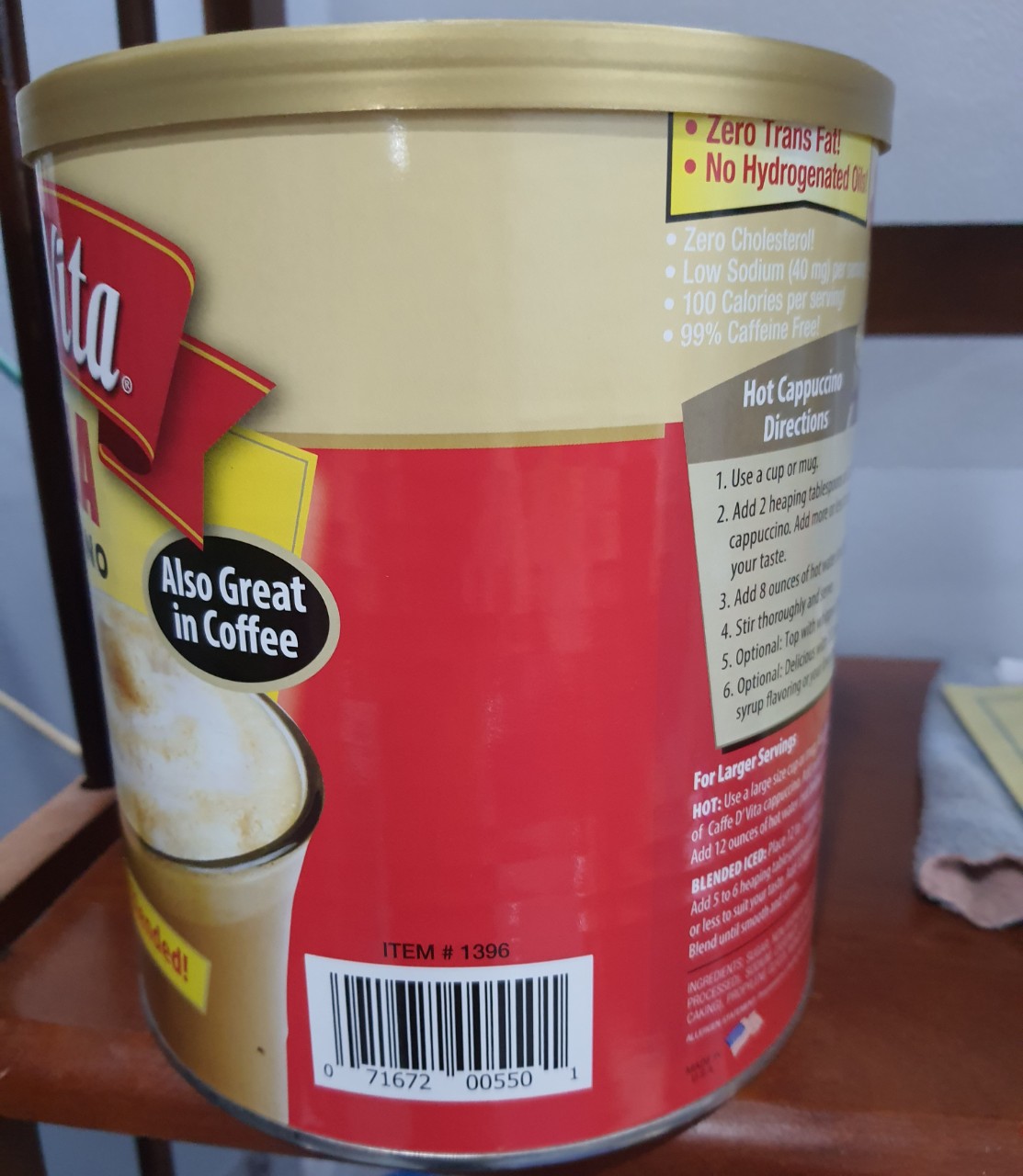 [HCM]CAPUCHINO MOCHA LON 18KG  MỸ