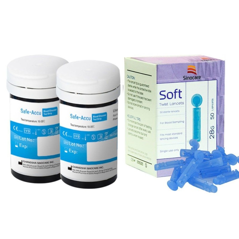 Que thử đường huyết Sinocare Safe Accu 50 que 50 kim chất lượng sản phẩm đảm bảo và cam kết hàng đúng như mô tả cao cấp