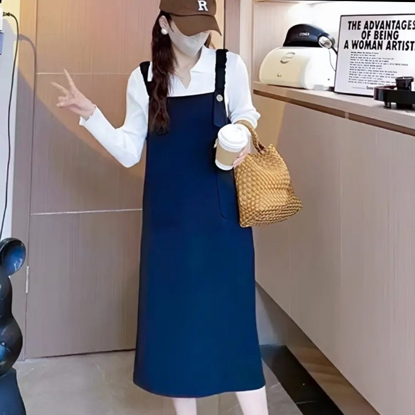 Váy bầu -đầm bầu thiết kế yếm và đầm váy yếm chất liệu mềm mại đẹp sang chảnh free