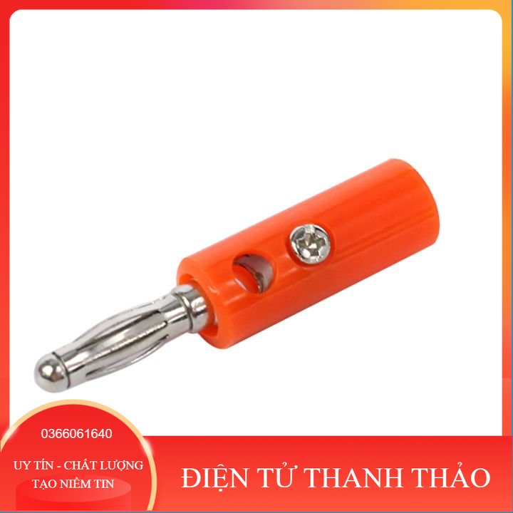 Combo 10 đầu Jack bắp chuối 910MR 4mm đực 5 đỏ 5 đen