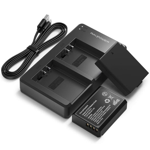 Bộ 2 pin 1 sạc đôi RavPower cho pin LP-E10