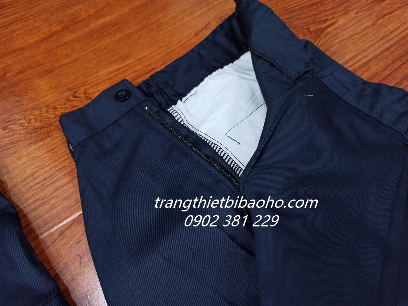 Quần áo công nhân màu xanh tím than DN09
