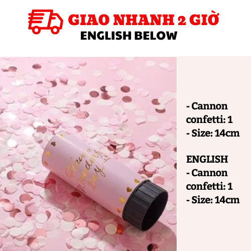 Pháo giấy nhiều màu - Confetti Cannon tbgt31