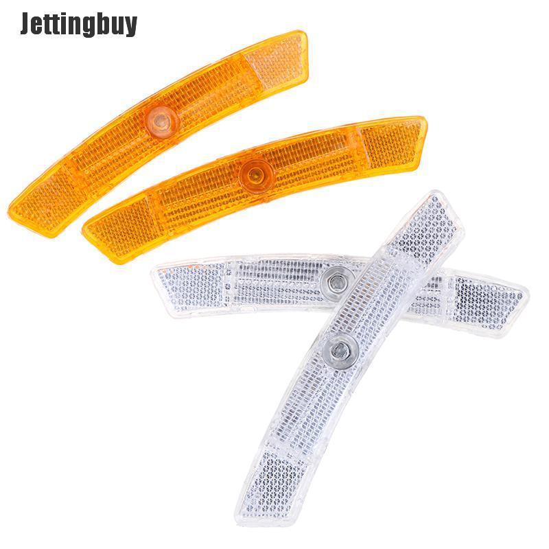 Jettingbuy 2 Chiếc Phản Xạ Nan Hoa Xe Đạp Đèn Cảnh Báo An Toàn Đèn Phản Quang Vành Bánh Xe