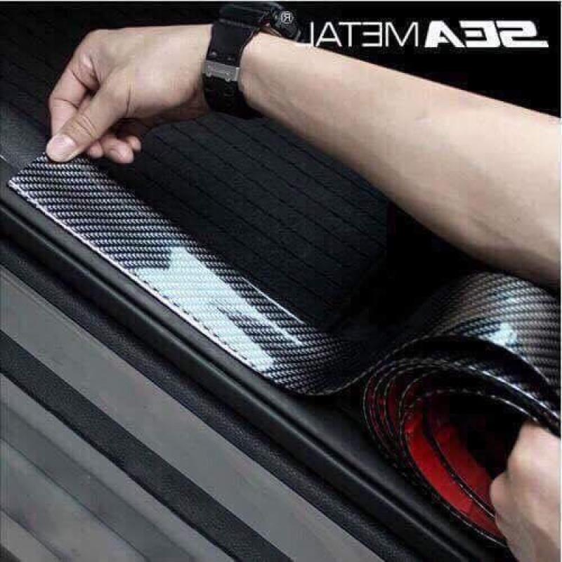 Nẹp cacbon dán trang trí ô tô cuộn 3m rộng 5cm