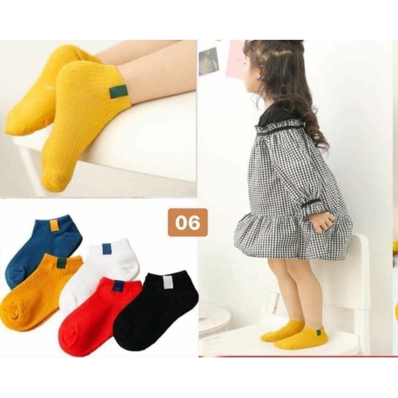 Set 5 Đôi Tất Chất Cotton Siêu Đẹp Cho Bé