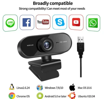 [Chính Hãng BH 6 Tháng] Webcam Máy Tính, Webcam Full HD 1080P Có Mic Học Online Qua ZOOM - Gọi Video Zalo