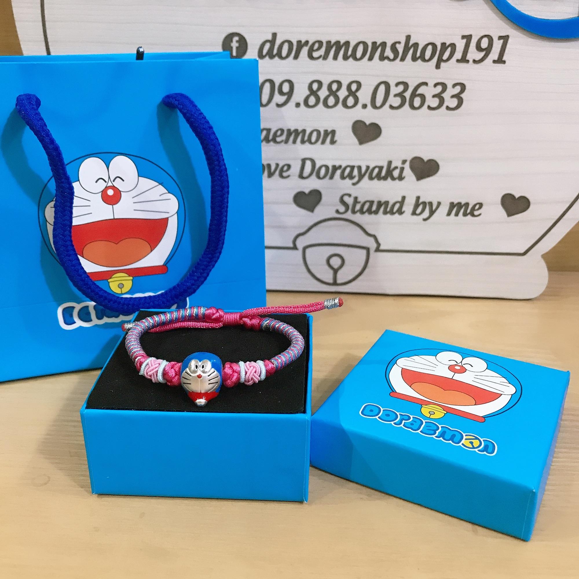 Vòng Tay Bạc Dây Tết Doremon Doraemon