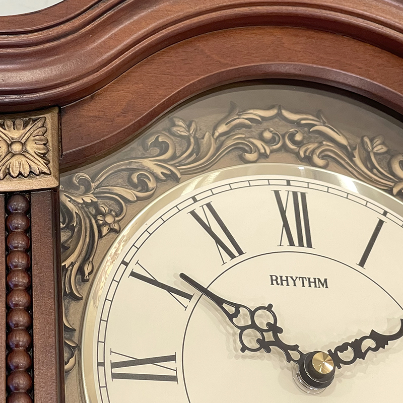 Đồng hồ treo tường Rhythm CMJ524NR06 SIP Wall Clocks (Nâu)