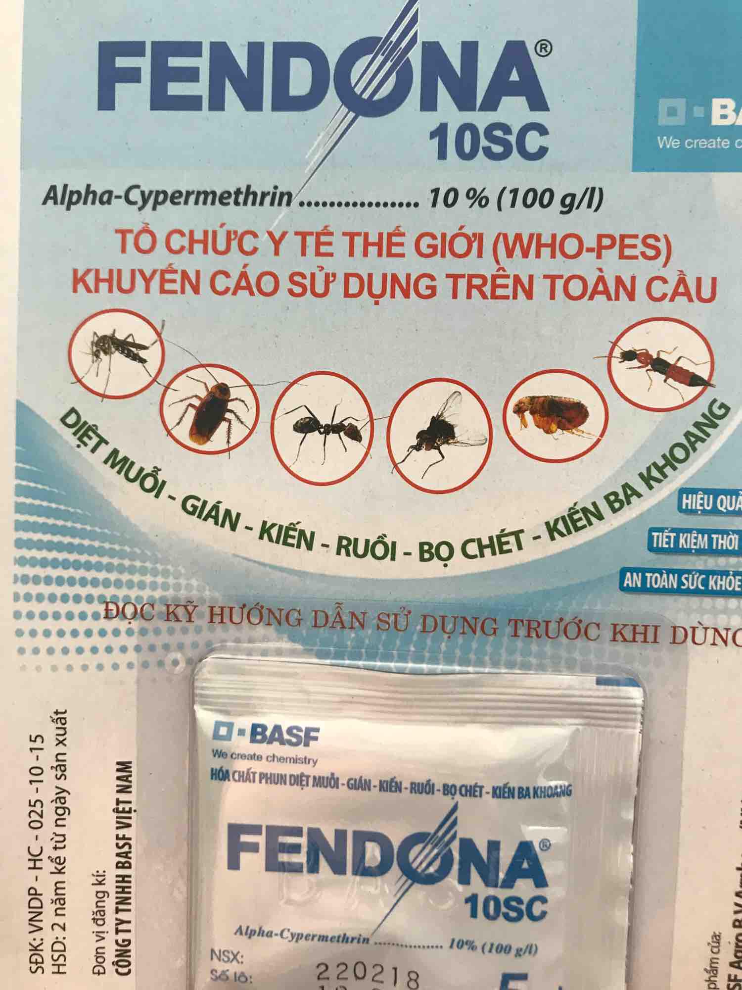 Thuốc diệt côn trùng Fendona 10SC