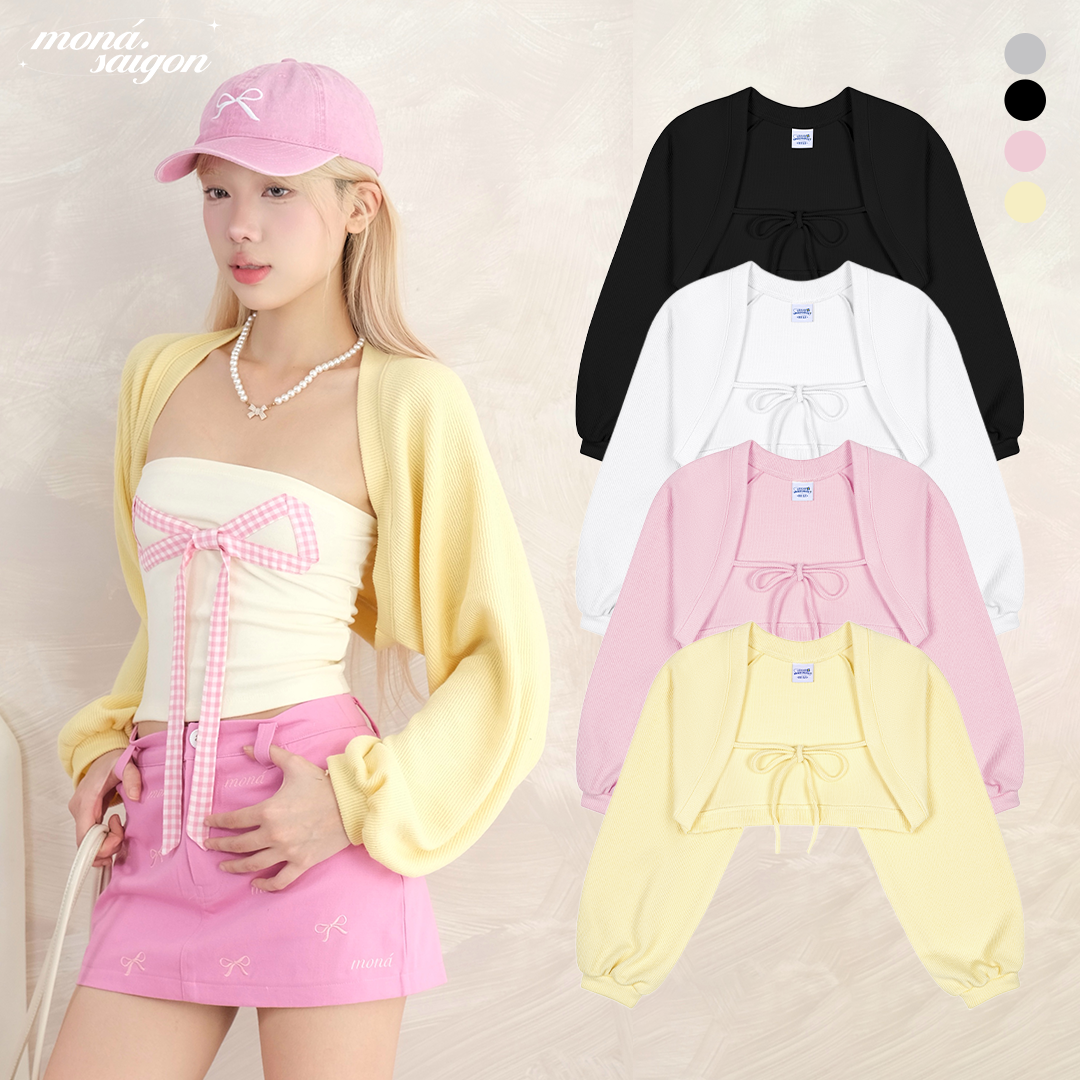 Áo khoác cardigan nữ chất len MONÁ - JENA LEN