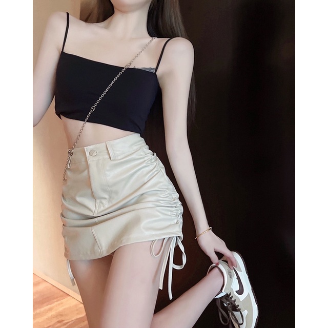 [HOT] CHÂN VÁY DA RÚT DÂY 2 BÊN SEXY