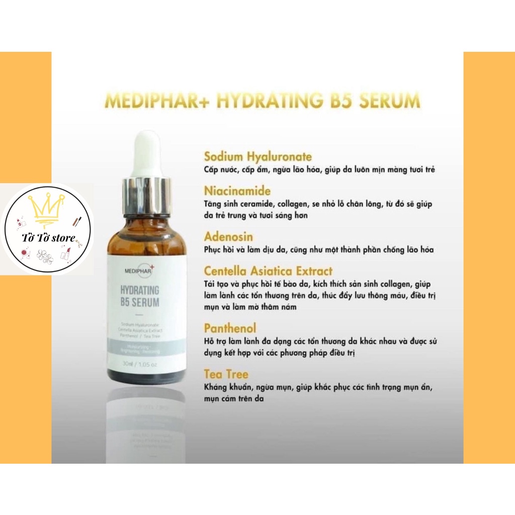 {CHÍNH HÃNG} [CÓ ẢNH THẬT] Serum B5 Cấp Nước, Phục Hồi Da MEDIPHAR