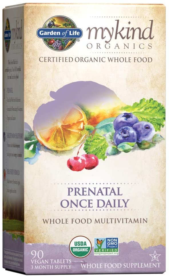 [Hoàn Tiền 15%]Mykind Organics Prenatal Daily Vitamin tổng hợp hữu cơ cho bầu và sau sinh Garden of life