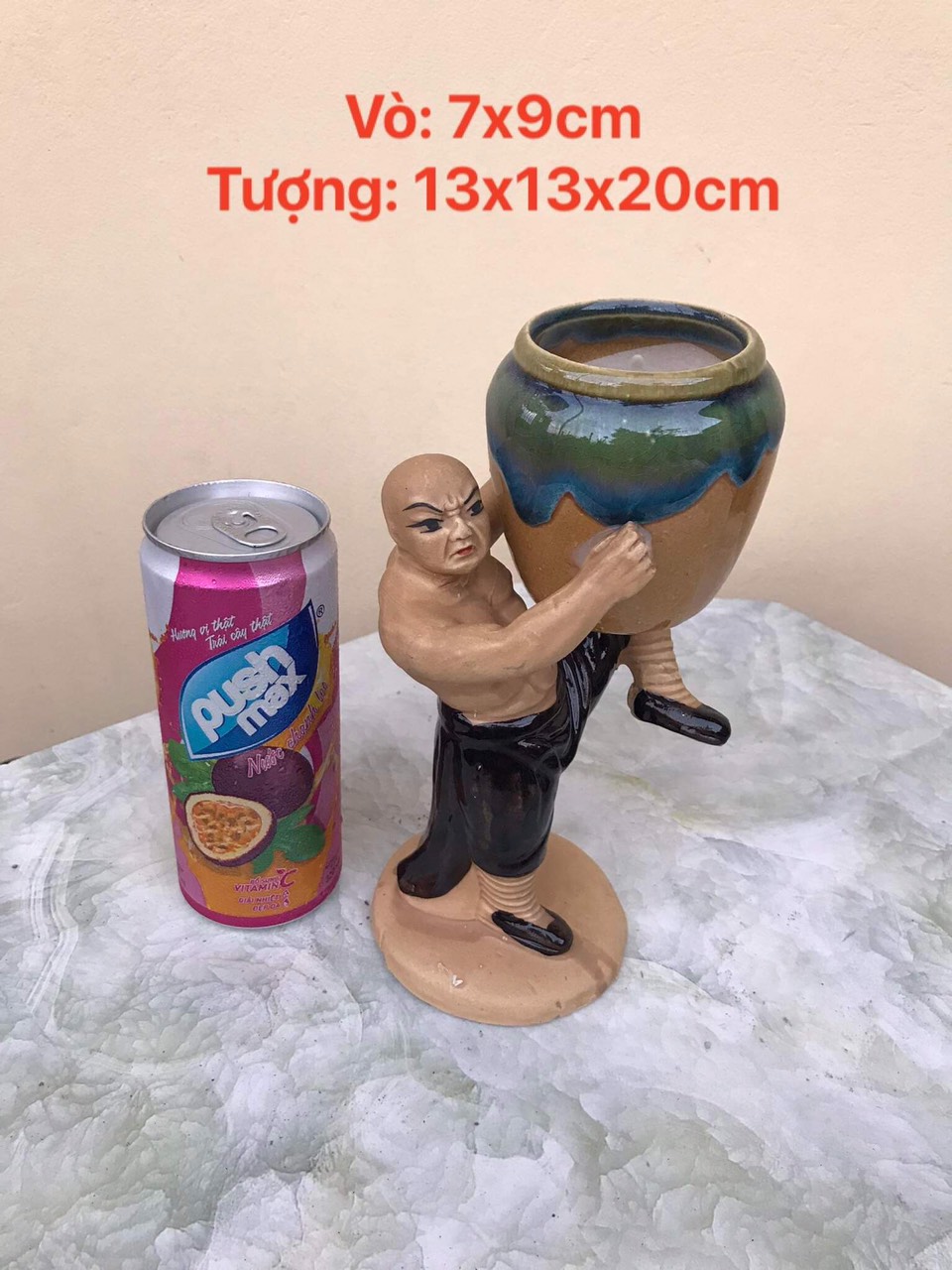 Chậu tượng mini võ quyền 01