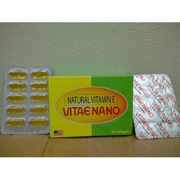 [hàng chính hãng ] combo 3 hộp VITAMIN E 400 NANO - NGUYÊN LIỆU NHẬP KHẨU MỸ - NATURAL VITAMIN E VITAE NANO - HỘP 30 VIÊN - us28
