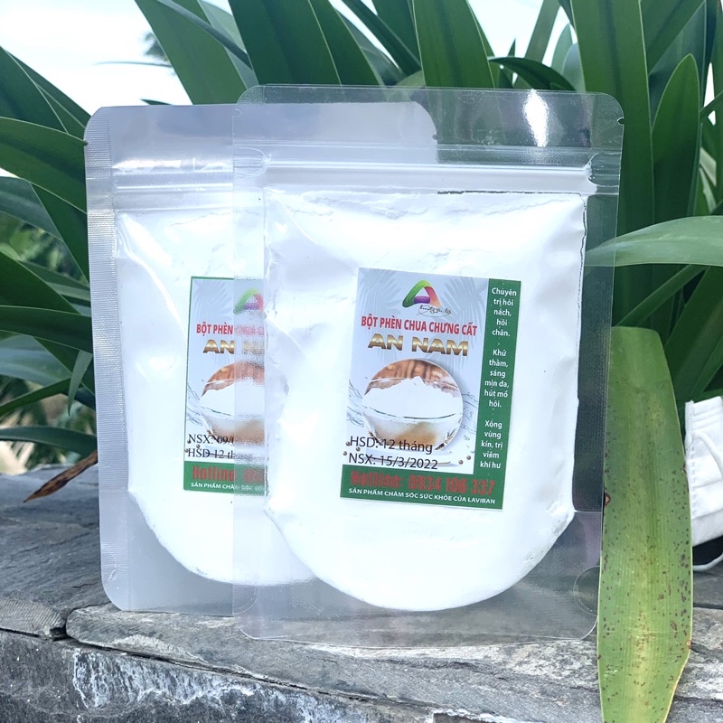 Bột Phèn chua chưng cất(50g) ngăn mồ hôi nách