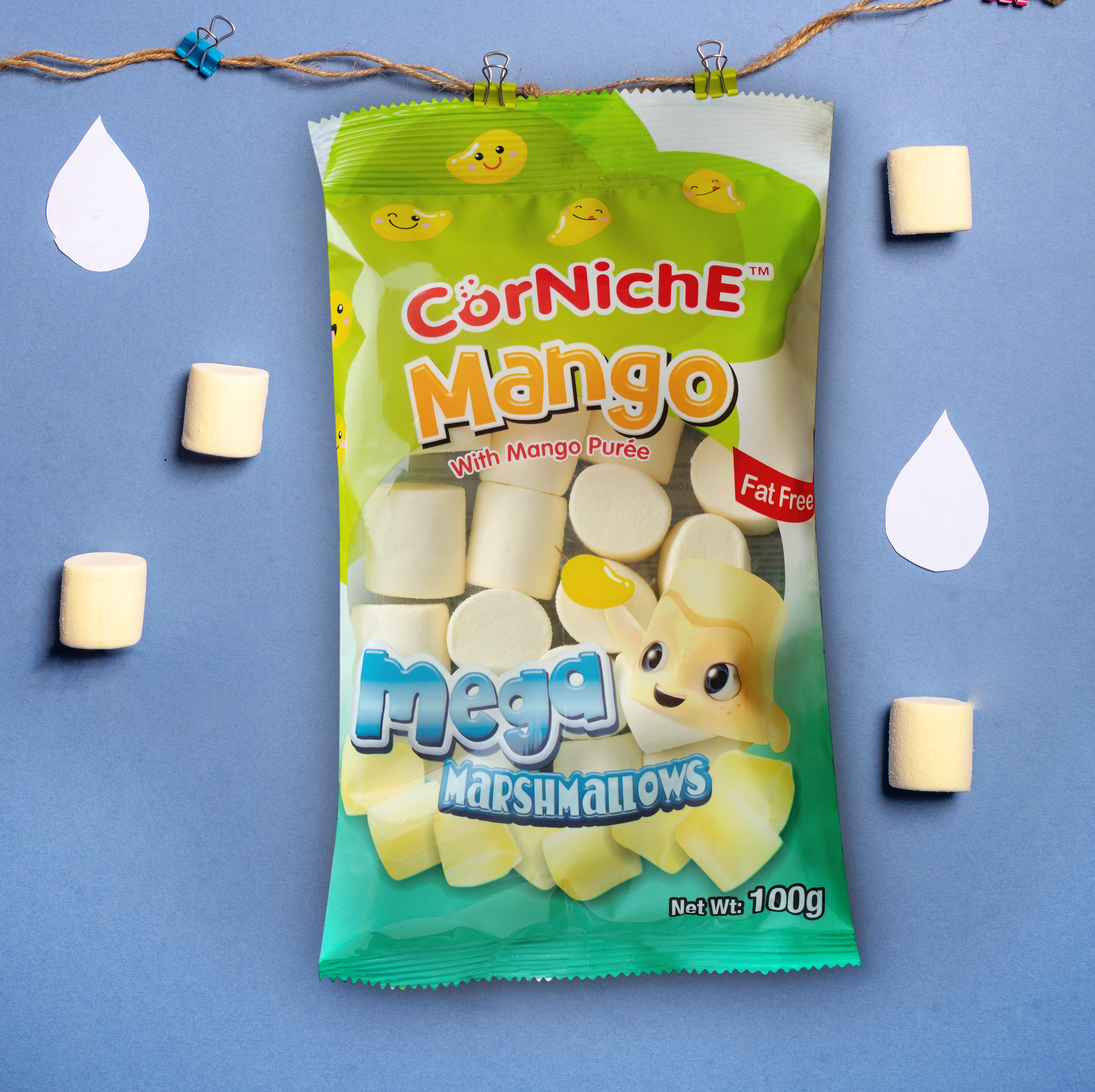 Kẹo Marshmallows vị xoài tự nhiên 100g