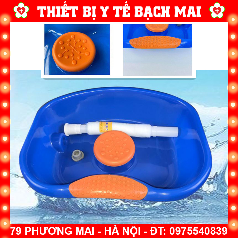 Chậu, Máng Gội Đầu Cho Bà Bầu, Người Già, Người Bệnh, Trẻ Em - Thế Hệ Mới Có Đệm Cao Su Đầu, Cổ