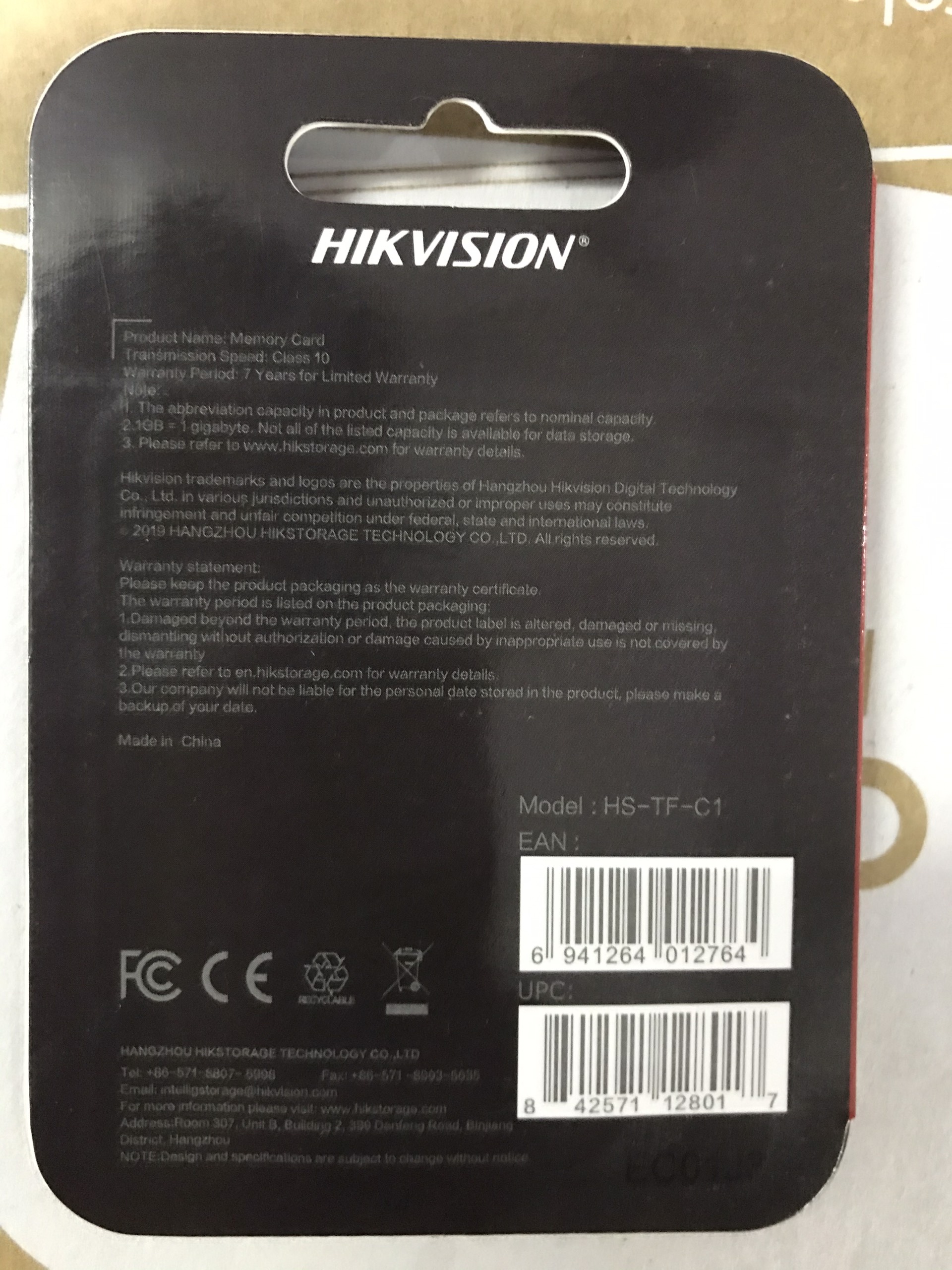 THẺ NHỚ CAMERA HIKVISION C1 64GB