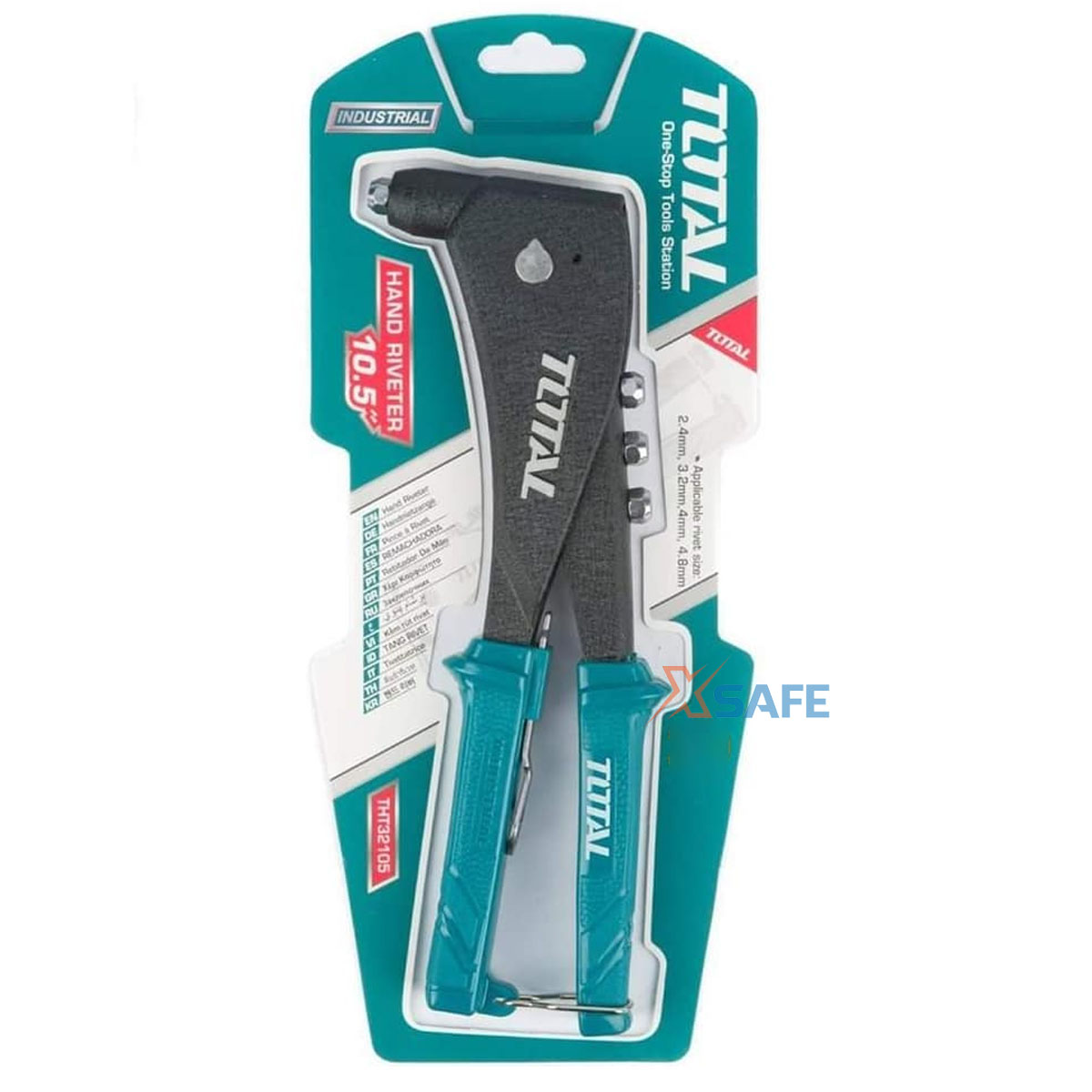 Kìm rút đinh tán chuyên dụng TOTAL THT32105 10inch , kềm rút rive trợ lực, tay cầm dài, cỡ đinh rút 24mm-48mm