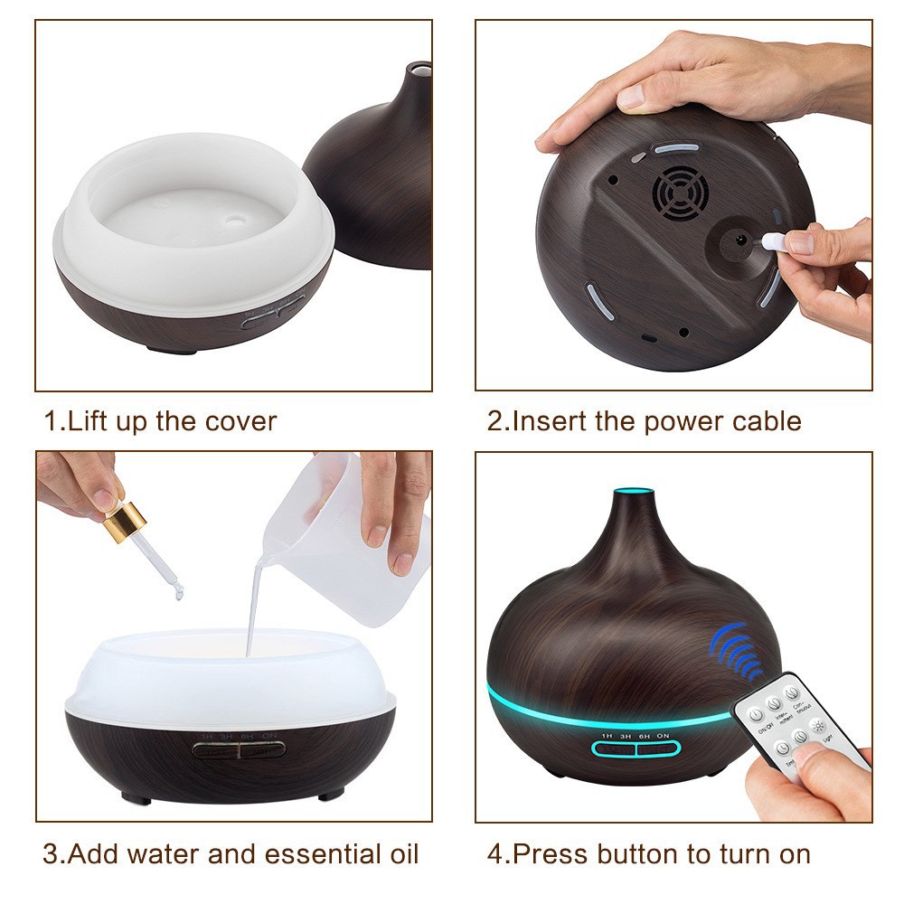 Máy xông tinh dầu siêu âm cao cấp AROMA