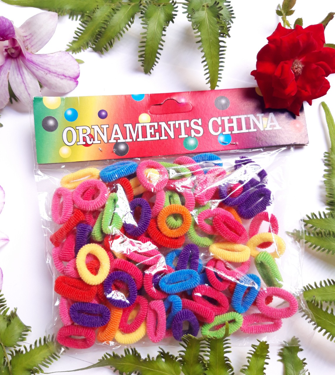 Túi 90 cái cột tóc siêu nhỏ cho bé.