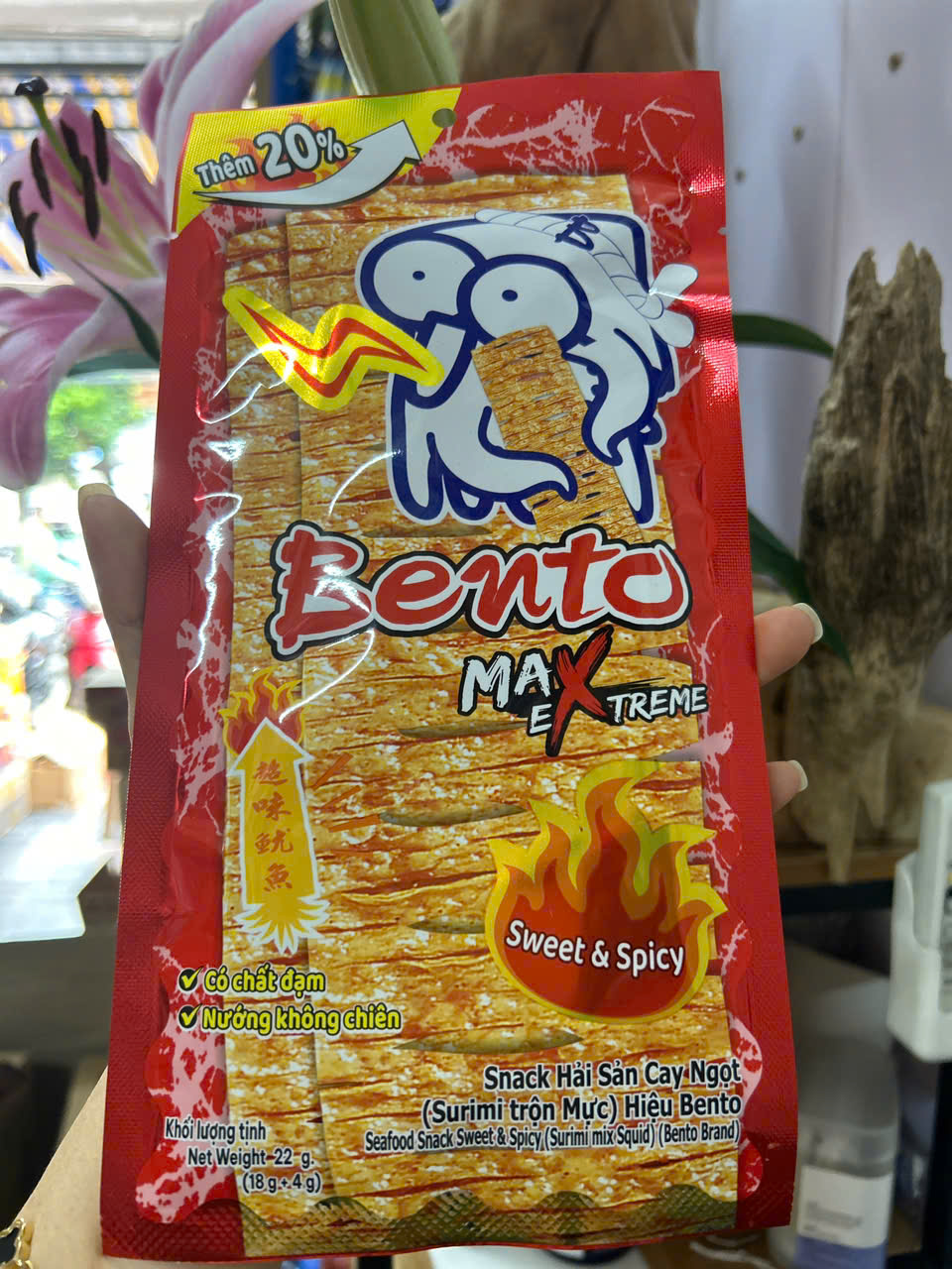Snack Mực Bento Thái Lan đủ vị gói lớn - 18g