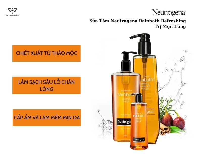 [HCM]Sữa tắm dưỡng ẩm Neutrogena Rainbath 1182ml