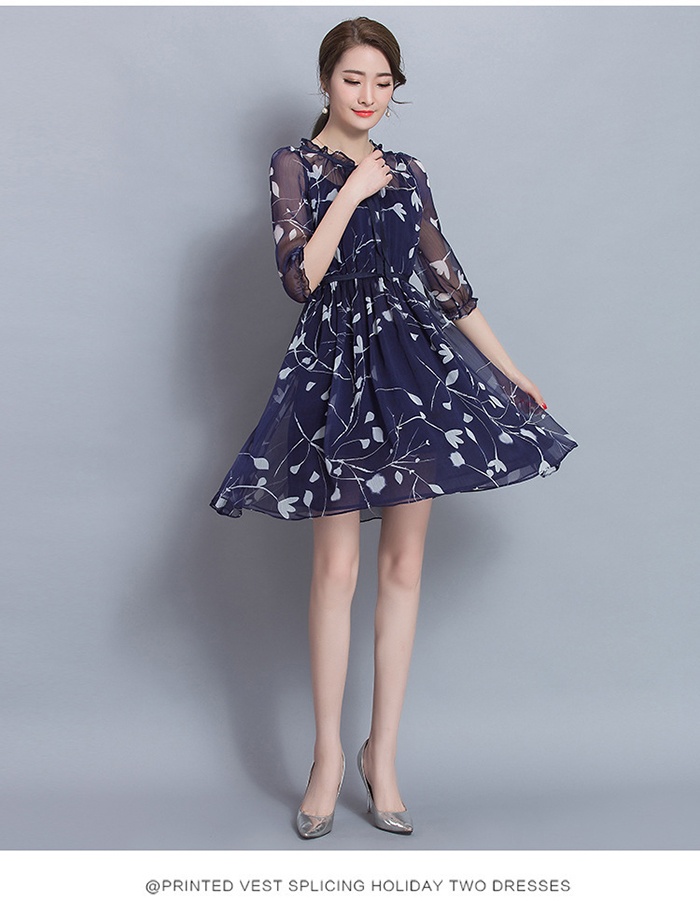 ĐẦM XÒE HOA BALAN CAO CẤP BEYEU1688 -  BY3193(XANHĐEN)