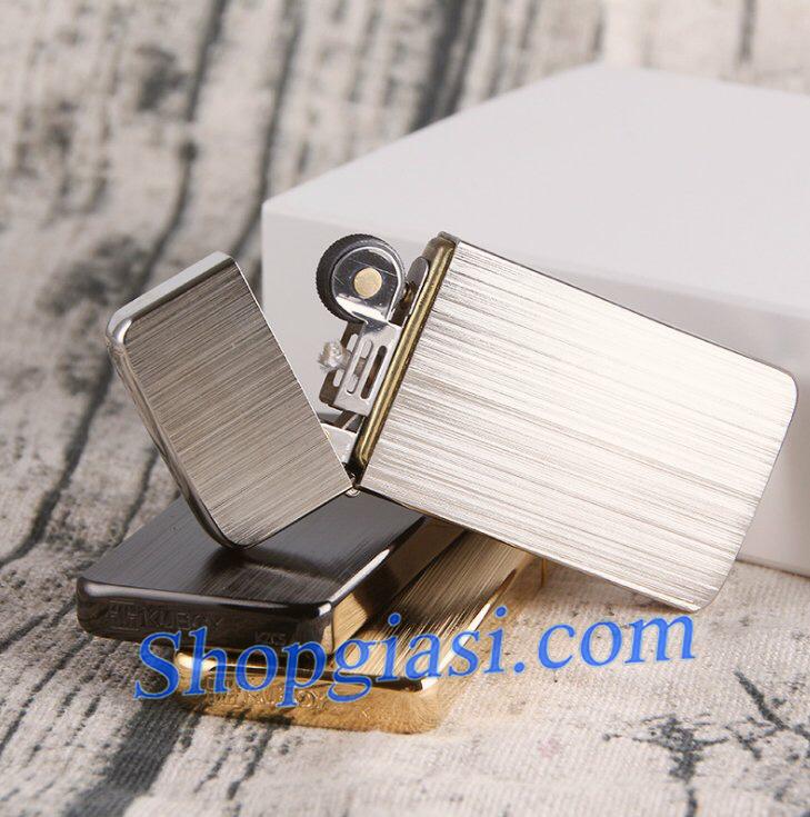 Bật Lửa Kuboy Trắng Phay Xước