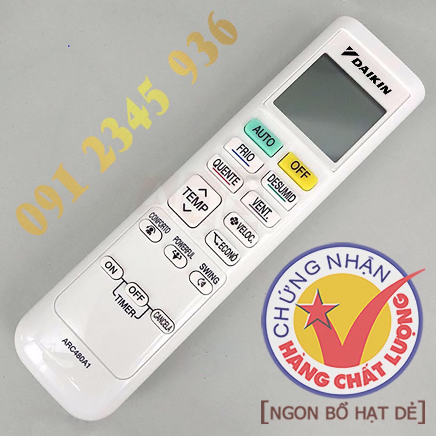 Điều khiển DAIKIN [HÀNG ĐẸP] cho điều hòa. (Mẫu số 7)