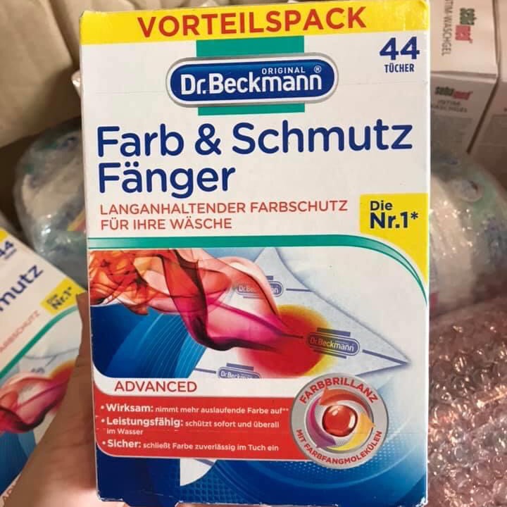 GIẤY CHỐNG LEM MÀU QUẦN ÁO KHI GIẶT DR . BECKMANN