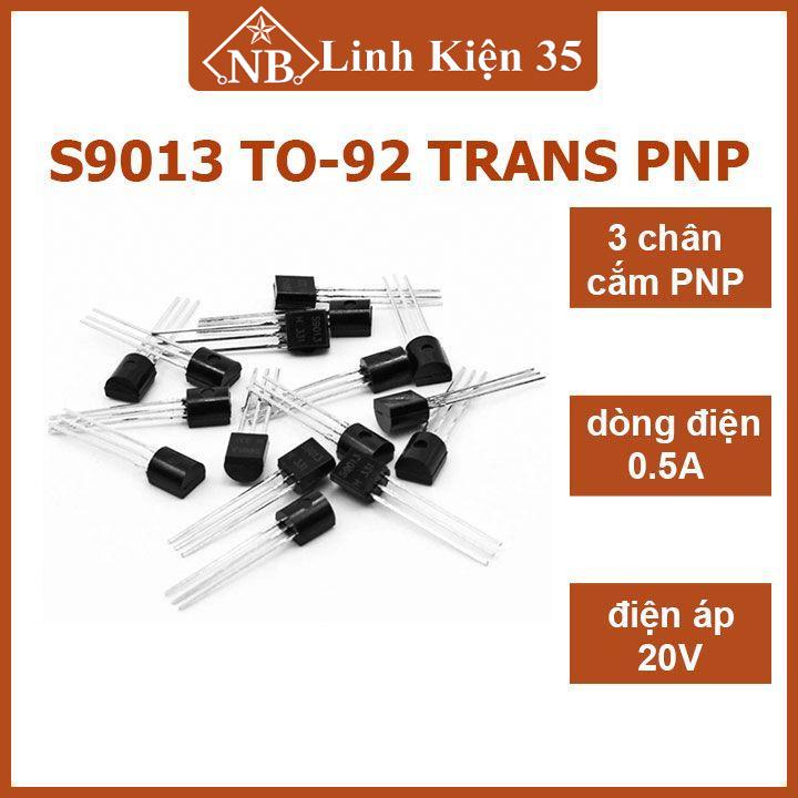 S9013 to92, set 10 con transistor s9013 to-92 trans npn 0,5a 20v