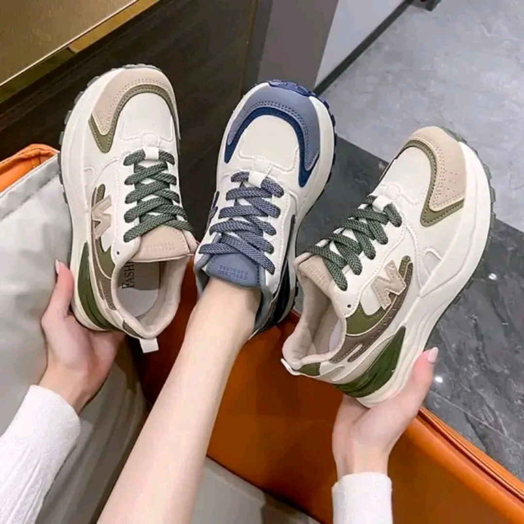 (Fullbox) Giày Sneaker Thể Thao nữ độn đế da cao cấp SanTa