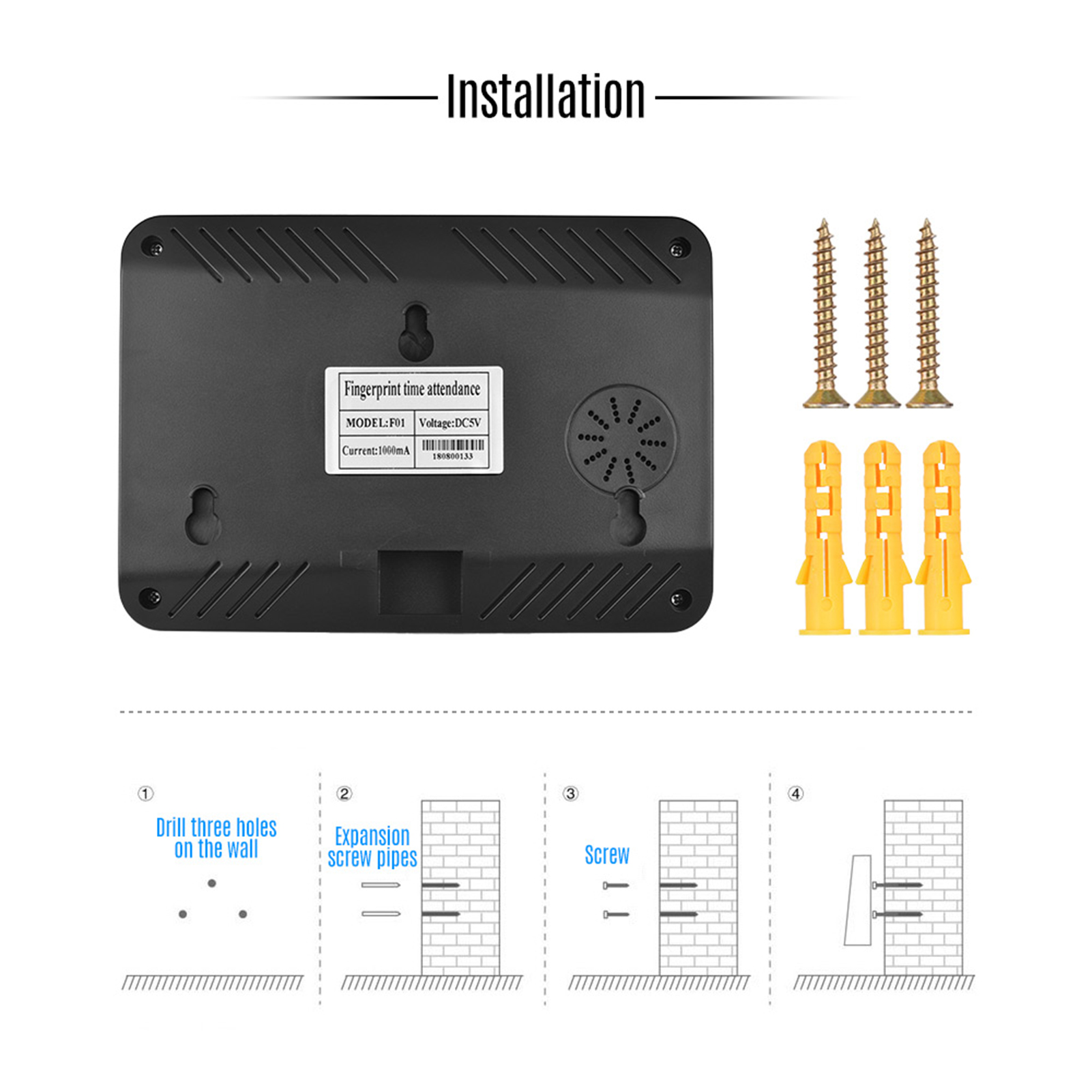 Máy Chấm Công Quét Vân Tay 911(Tặng USB 8GB/16G + Video Hướng dẫn sử dụng - Part + Full time)
