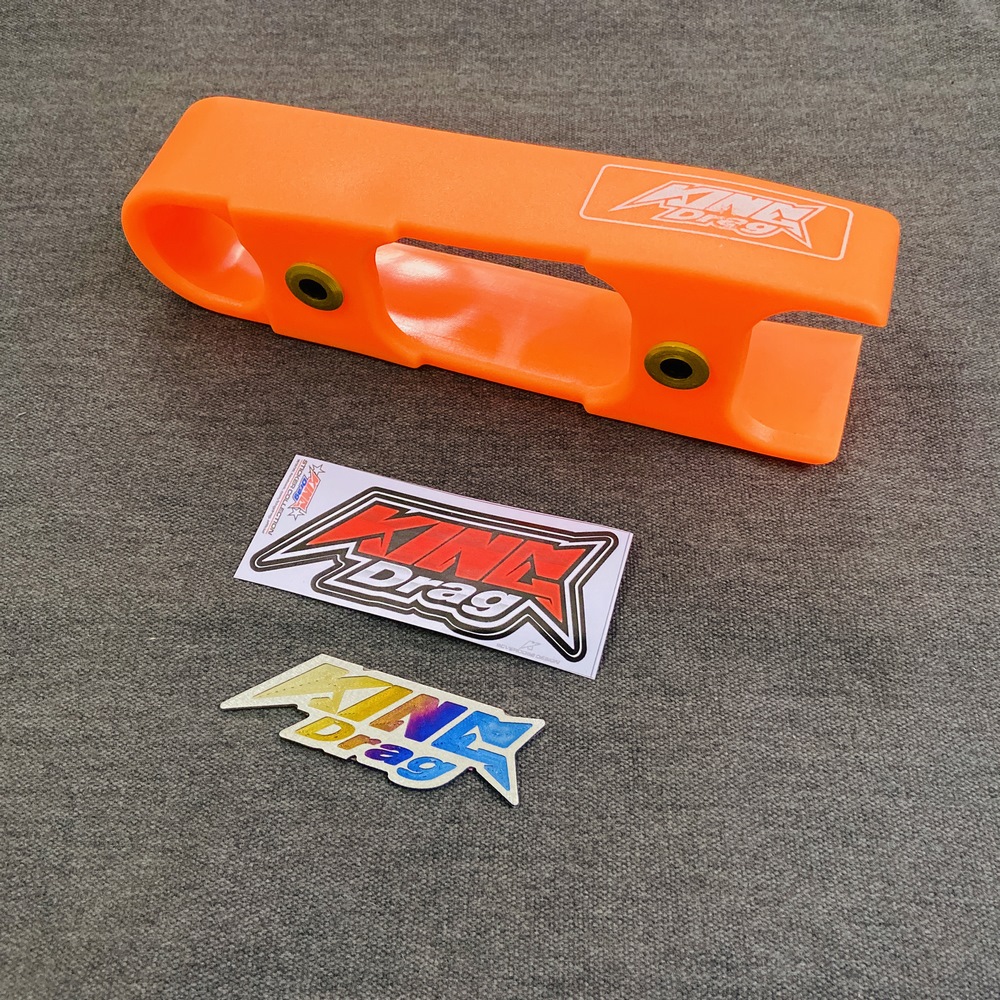 [HCM][SALE SỐC] COMBO CAO SU GẮP ĐỠ SÊN KING DRAG VÀ TEM TITAN KING DRAG HÀNG TRANG TRÍ XE SIÊU ĐỘC CHO AE BIKER - MÀU CAM