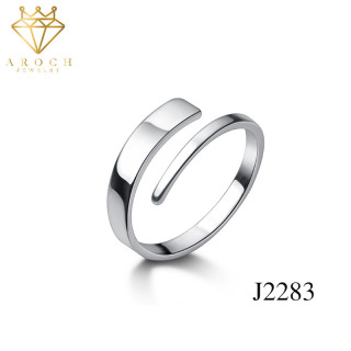 Nhẫn nữ hở bạc Ý s925 Freesize phong cách thời trang Hàn Quốc J2283 - AROCH Jewelry thumbnail