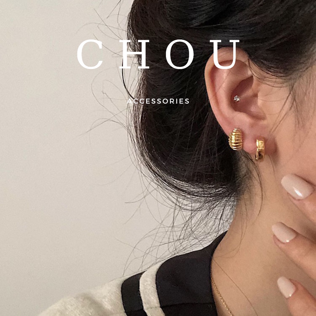 Bông Tai S925 Croissant Mini  | CHOU ACCESSORIES |