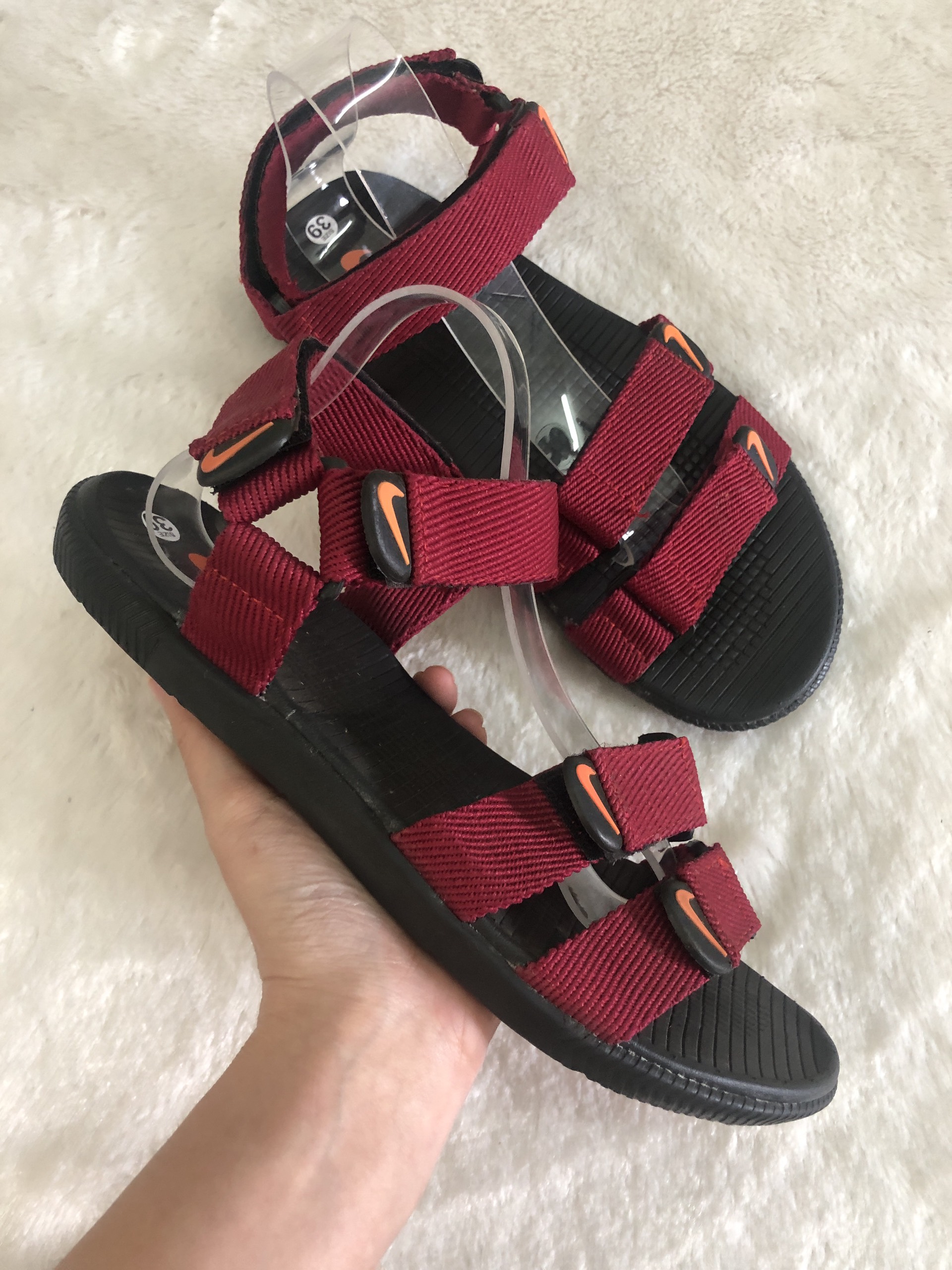 Sandal quai dù đế mỏng-Hỗ trợ khâu