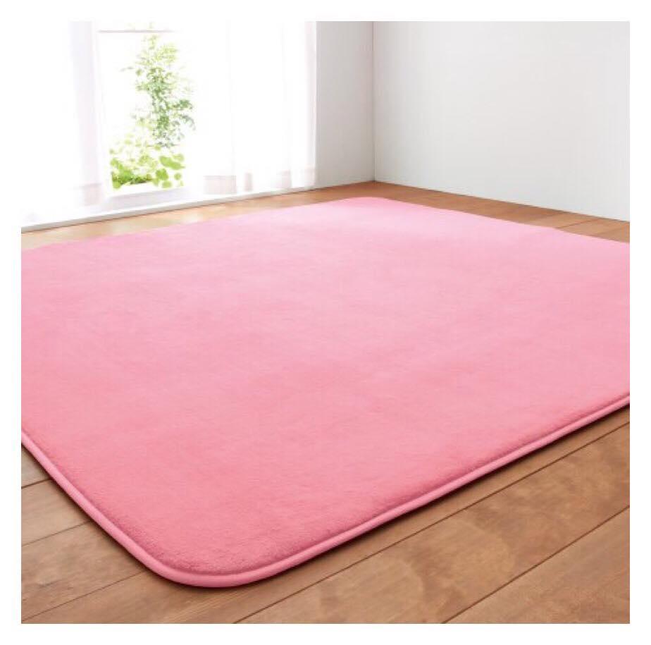 Thảm lông trải sàn cao cấp màu hồng 1m6x2m