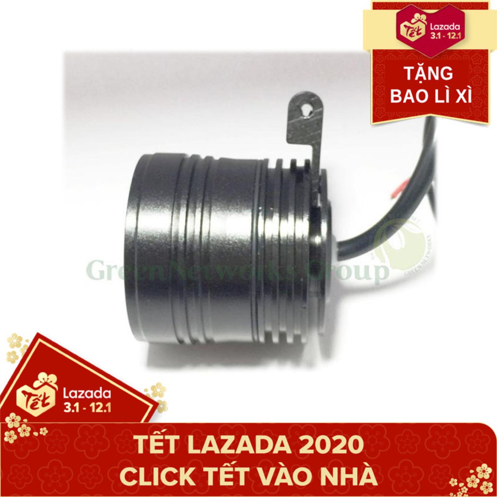 Đèn pha led trợ sáng L4 CYT-T1 gắn xe máy công suất 20W ánh sáng trắng thân đèn bằng nhôm + Tặng bao lì xì GreenNetworks