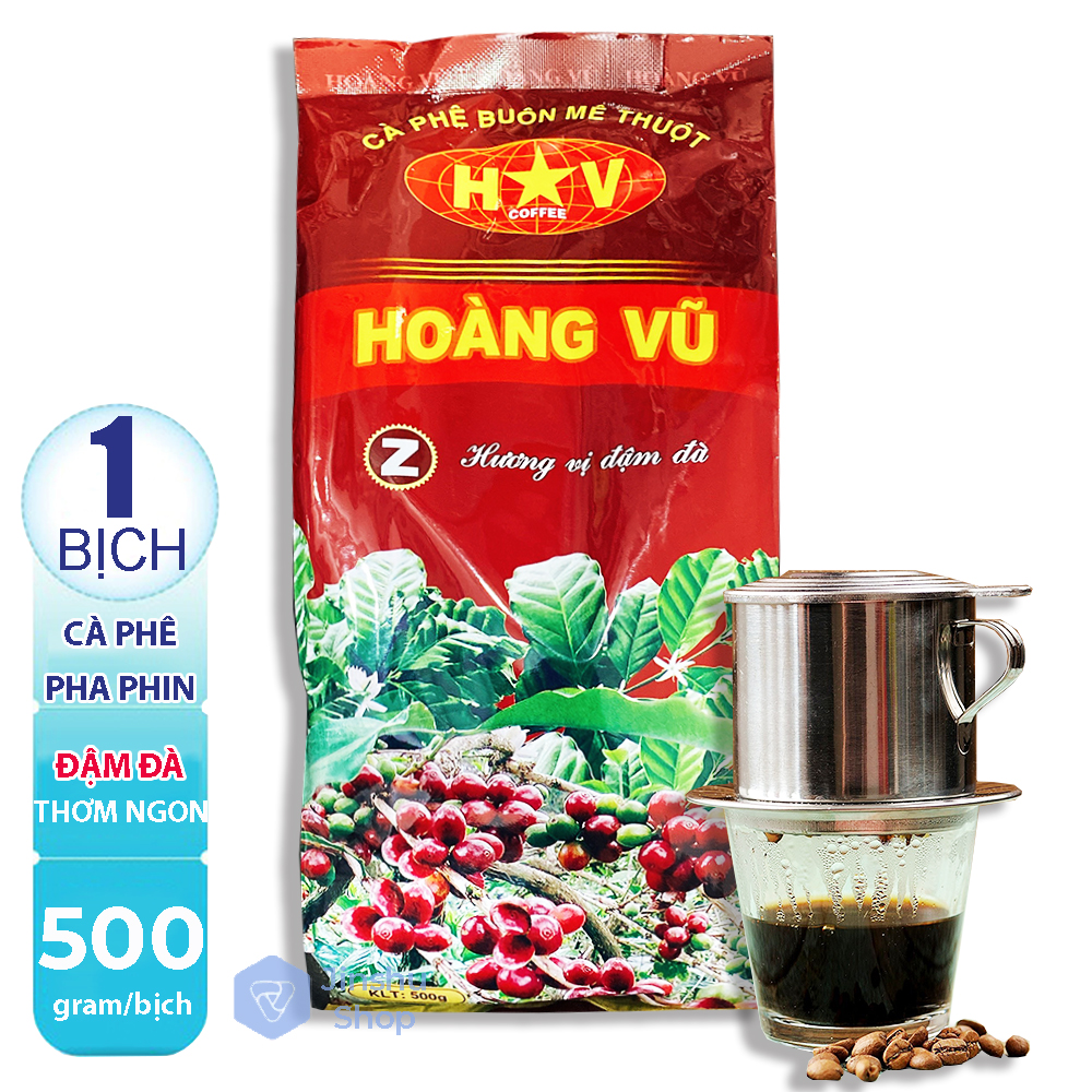 [ THƠM NGON TUYỆT VỜI ] Bịch 500gr Cà phê pha phin truyền thống thơm ngon Công ty Hoàng Vũ Z (Date mới: 12 tháng)-[ 12.12 Hot Deals ]
