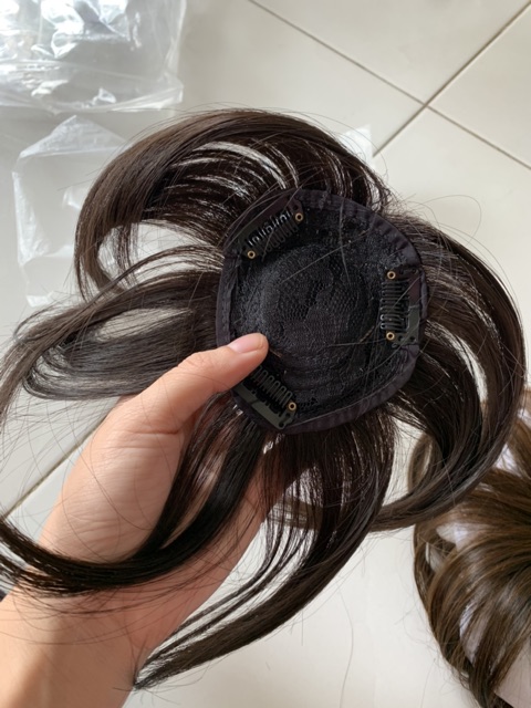 Tóc giả che hói, che bạc đỉnh đầu 15cm