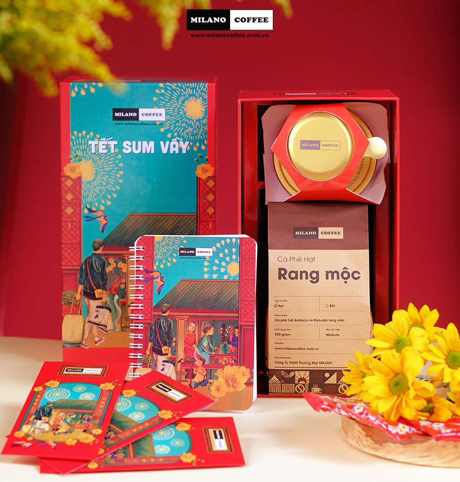 Set Tết SUM VẦY MILANO COFFEE Tết 2023