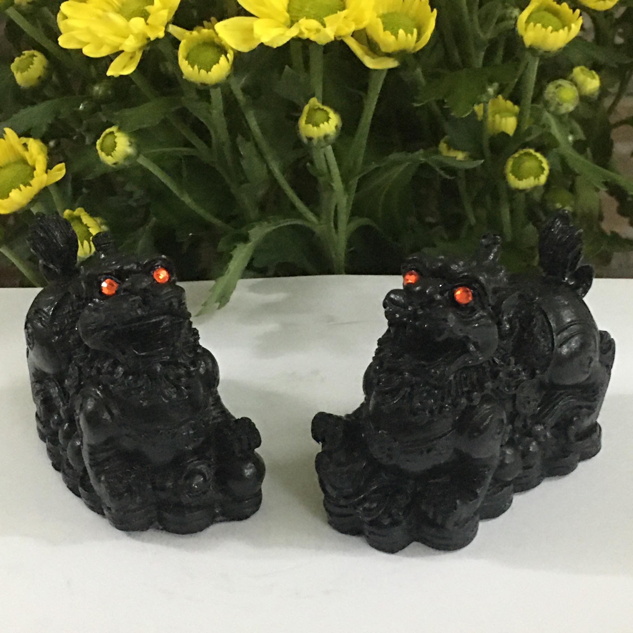 Cặp tỳ hưu màu đen phong thủy
