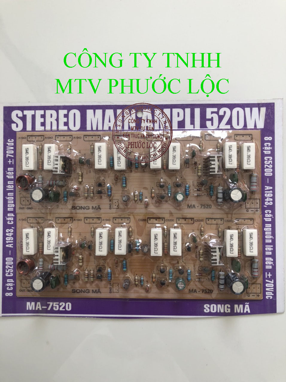 MẠCH CÔNG SUẤT AMPLY 16 SÒ 520W